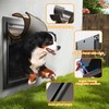Dog Door for Wall, All Aluminum Large Doggy Door Doggie