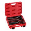 MIXPOWER 50 Pieces 1/4" Dr. Impact Socket Set, CR-V, 6