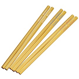 Cypress Eagle A-854-B Gold Passing Pentagonal Pencil with Pentagonal Shaft HB, 60 Pieces