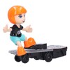 Children Electric Cartoon Scooter Toy Music Light 360° Rotation Stunt