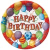 Balloons Birthday Dinner Plates, 8ct