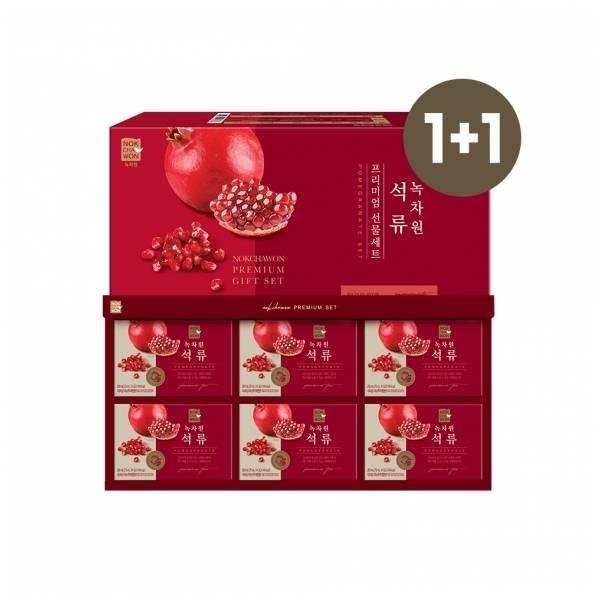 Nokchawon Easy [Nokchawon] [1+1] Pomegranate Premium Set + Shopping Bag Holiday Gift for Parents and Friends Company Bathroom Guest Hospitality, 3 sets / 녹차원 간편한 [녹차원] [1+1] 석류프리미엄세트+쇼핑백 명절 부모님 지인 선물 회사 탕비실 손님접대, 3set