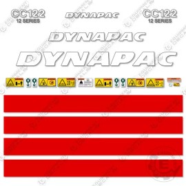 Aftermarket Fits Dynapac CC122 Decal Kit Pneumatic Roller Equipment Decals (12 SERIES)