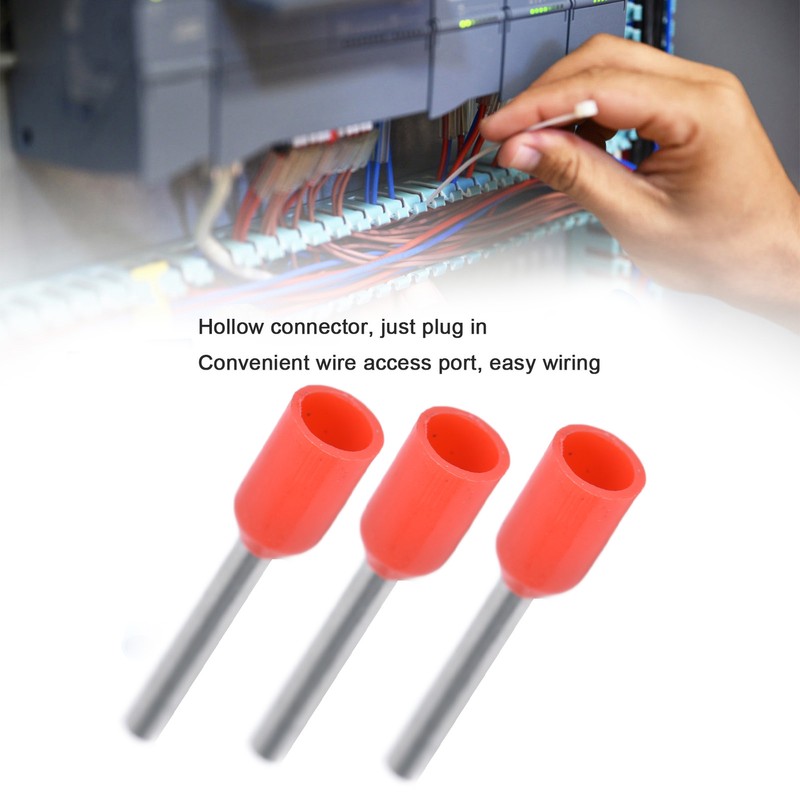 1000Pcs Insulated Ferrule Electrical Pin Crimp Terminals 20 AWG Cord