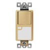 TOPGREENER 3-Way Decorator Switch with Guide Light, Gold