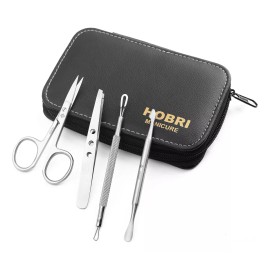 generic Kit De Manicura Hobri International De Acero Inoxidable, 4 P