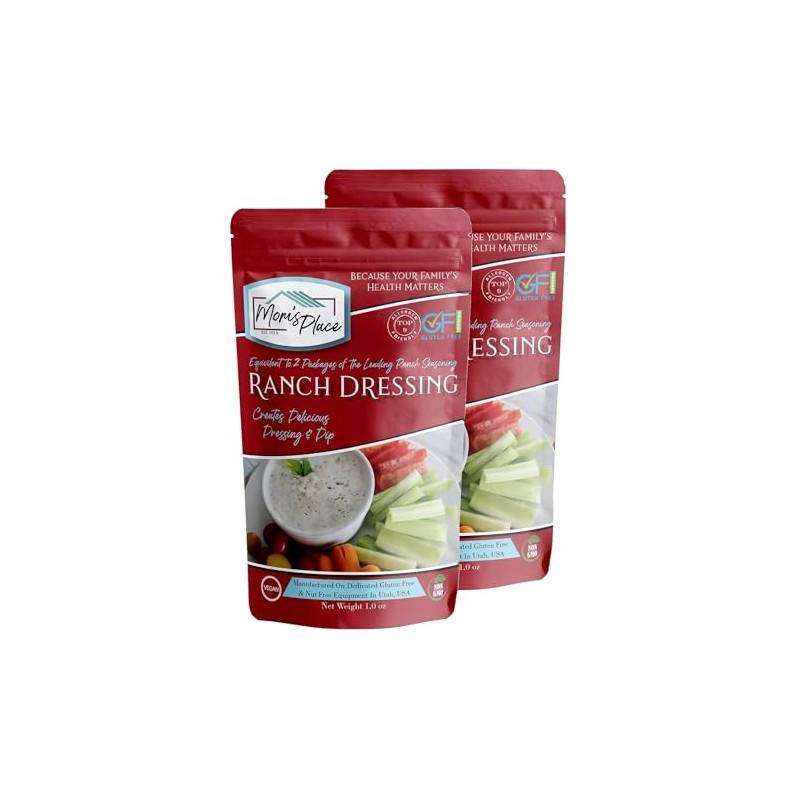Mom's Place Gluten-Free Ranch Dressing Mix (Pack of 2, Ranch)