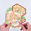 4 Sets DIY 3D Fun Mini House Scenes Stickers with