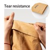 Linsiter Washable Kraft Paper Bag, Multifunctional Home Grocery Bag Heavy-Duty