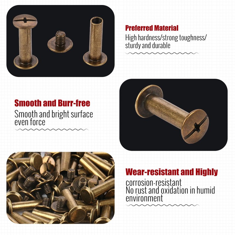 Chicago Binding Screws - 5 mm x 12 mm Binding