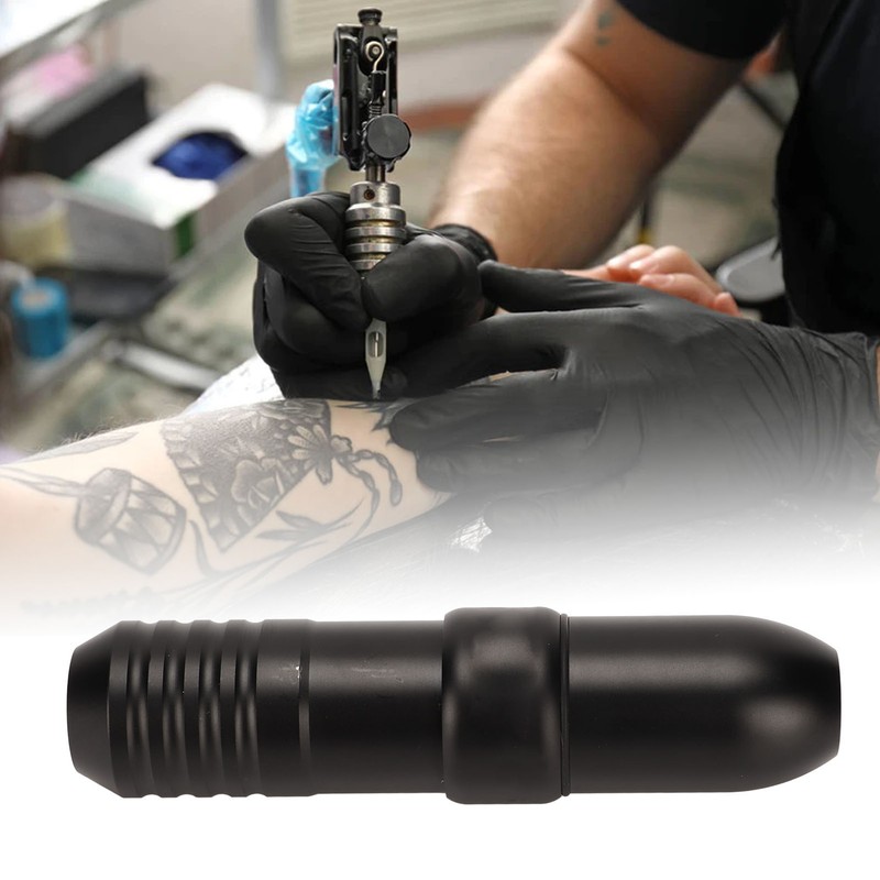Wireless Tattoo Pen Kit LCD Alloy Adjustable RCA Interface Rotary