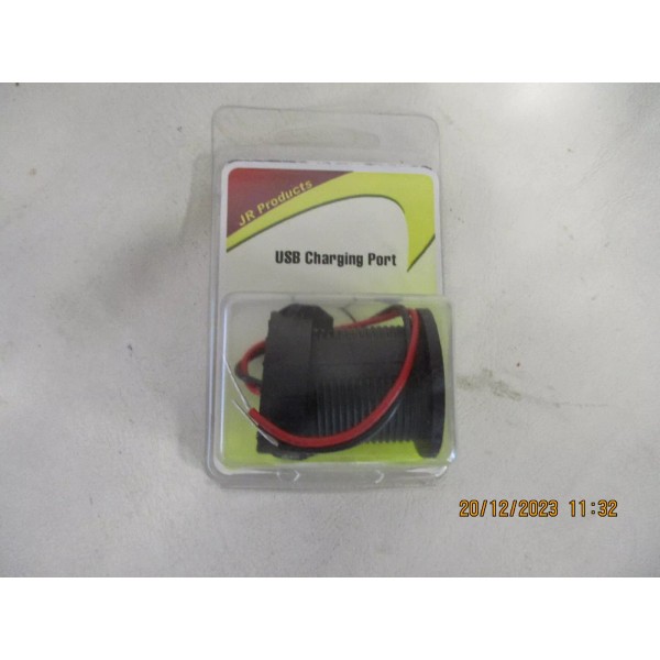 JR PRODUCTS USB CHARGING PORT BLACK 15115 RV / CAMPER