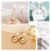 UNICRAFTALE About 40pcs 10/13mm Flat Plate Earring Hypoallergenic Stud Earring