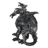 Ebros Ancient Legendary Three Headed Dragon Hydra Roaring Statue 8"