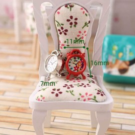 1Pc Red Cute Dollhouse Accessories Miniature Clock Dollhouse Furniture Dollhouse Decoration Doll House Accessories Small and Exquisite,Mini Clock for Dollhouse Fashion Dollhouse Accessories