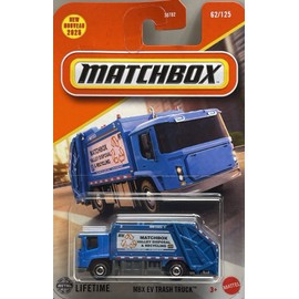 Mattel Matchbox MBX EV Trash Truck Blue #62 Basic Mainline 2025 Case F (In-Stock) New