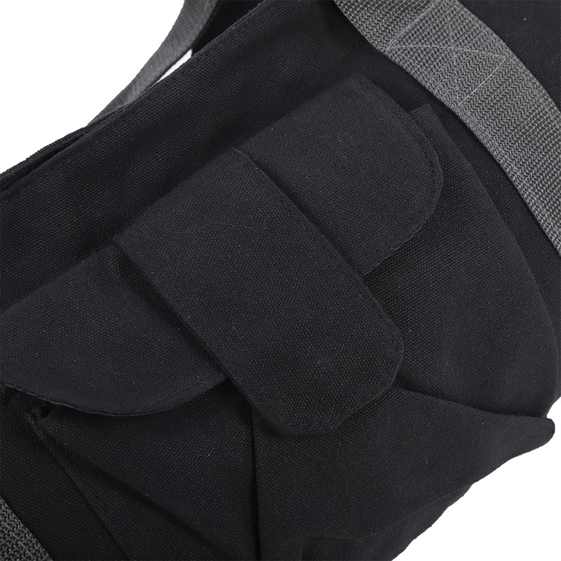 Multifunctional Canvas Yoga Gym Mat Carrier Storage Bag Single Shoulder