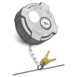 Locking Diesel Fuel Cap 2 3/8" Fit for Freightliner M2 Small Semi Box Trucks Fuel Tank, Semi Truck Tank Locking Gas Cap Replace FTA-C-13 (1 Pack)