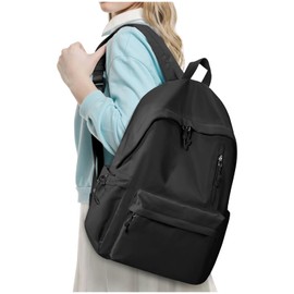 School Backpack Girls Teenager Boys Casual Backpack Women's School Bag Aesthetic School Bag Laptop Backpack School Waterproof Backpacks Men Casual Daypacks, black