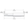 Teravan Standard Toilet Paper Holder Extender for Extra-Large Rolls –