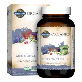 Garden of life organics multivitaminico hombres 60 tabs sabor sin sabor