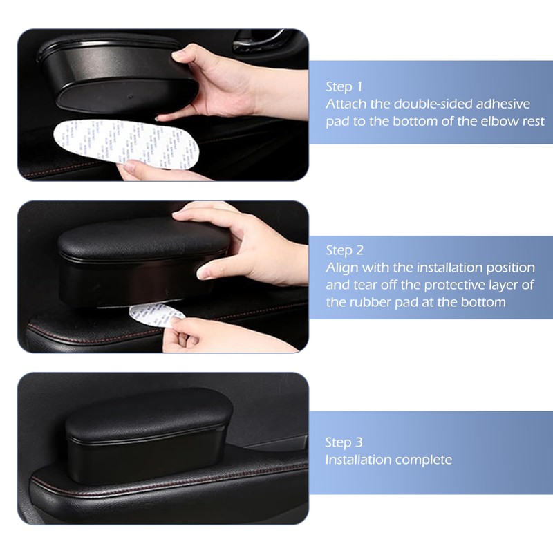 Zeathery Car Armrest Support Cover, Soft Lengthen Sliding Shrink Panel