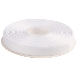 AVANAVA 5/8 Inch Wide Grosgrain Ribbon - 50 Yards, Ideal for Gift Wrapping, Hair Bows, Home Decor, Flower Arrangement (029-White)
