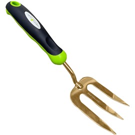 Garden Guru Titanium Hand Weeder Fork Tool – Rust Resistant – Ergonomic Handle – Great for Planting, Spreading Mulch, Weeding, Loosening & Transplanting Soil (2 Pack)