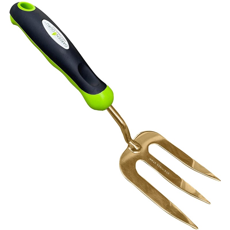 Garden Guru Titanium Hand Weeder Fork Tool – Rust Resistant