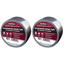 Nashua 361-11 Foil Tape for Waterproofing Repair, 11 mil Thick, 10 m Length, 48 mm Width, Aluminum (2)