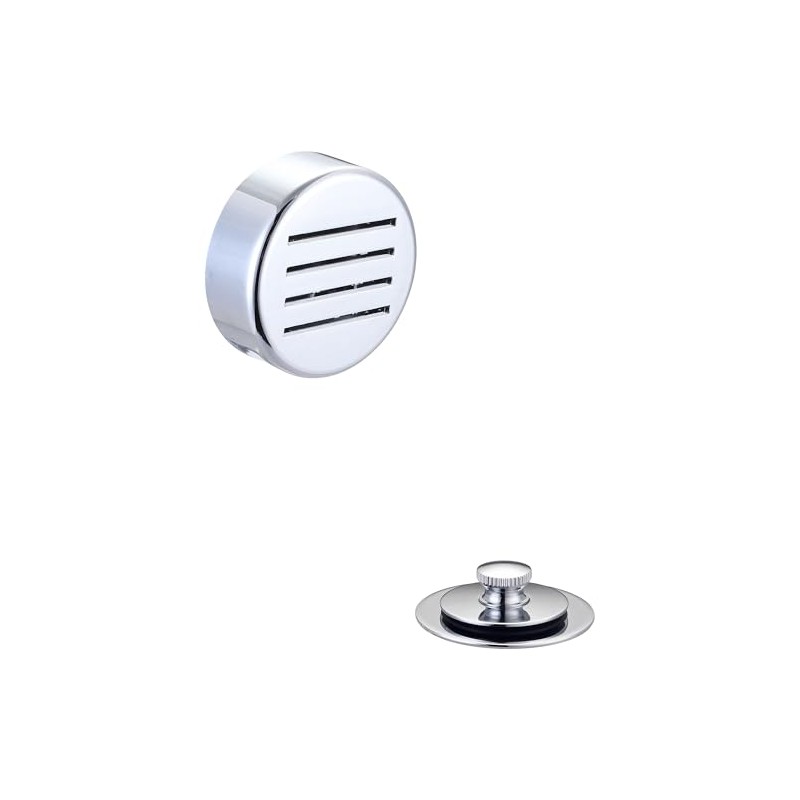 Olympia D-820T Overflow and Waste Drain Trim Kit Chrome