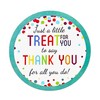 HSC 5cm×5cm Thank You Stickers, 60PCS Colourful Celebration Stickers, Party
