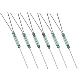 GUUZI DIY Electronic Reed Switch 3 Pin 4W Magnetic Switch Closer Conversion 2.5 mm × 14 mm No NC Pack of 6