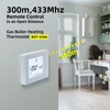 Beok BOT-X306 Wireless Programmable LCD Touch Buttons Thermostat with Receiver,