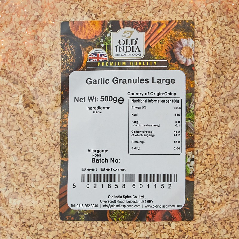 Old India Garlic Granules Large 500g