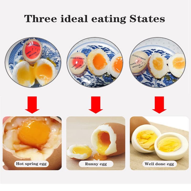 AIMALL Colour Changing Egg Timer, Heat-Sensitive Boiled Egg Timer for