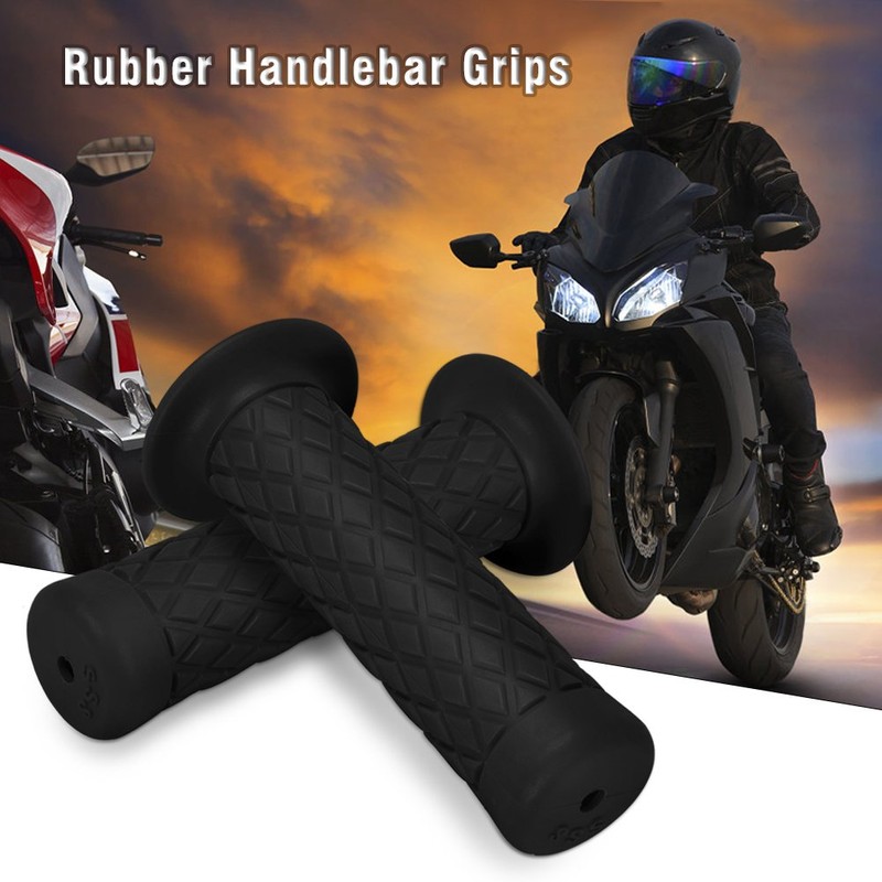 Keenso 2/Pair 7/8 Inch 22 Mm Universal Rubber Motorcycle Rhombic