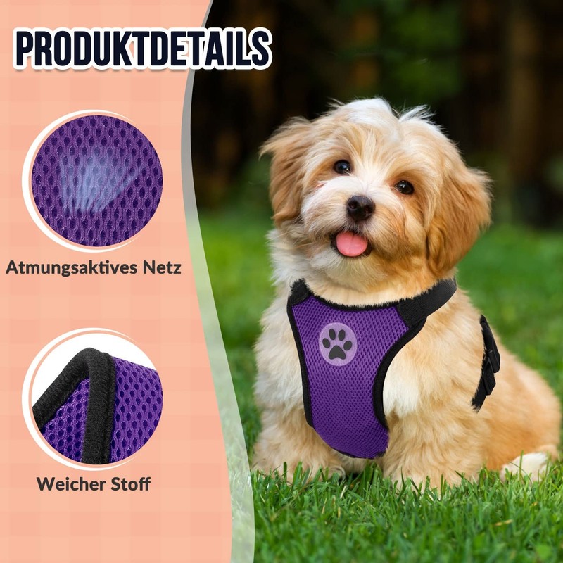 SlowTon Dog Harness for Dogs, No Pull Safety Harness, Small