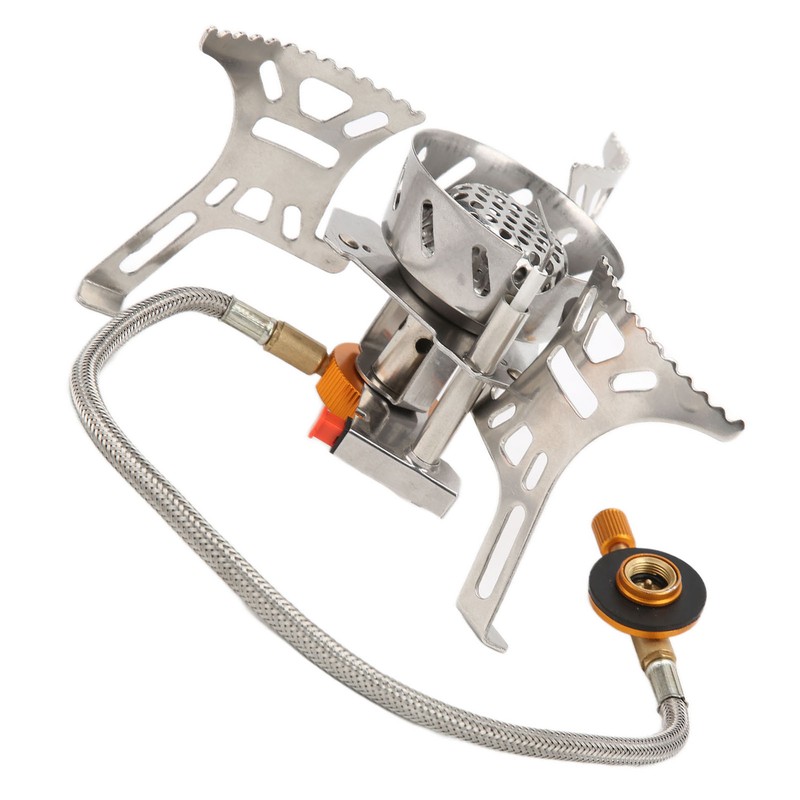 Backpacking Stove Windproof Nonslip Strong Durable Convenient Adjustable Camping Gas