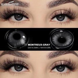 DIY Fake Eyelashes Extensions for Regular Use Easy to Apply Personal Care Product Enhance Your Lashes at Home:_Monte gray