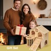 Guinea Pig Hideout, Wooden 2-Tier Guinea Piggy Castle House Habitat