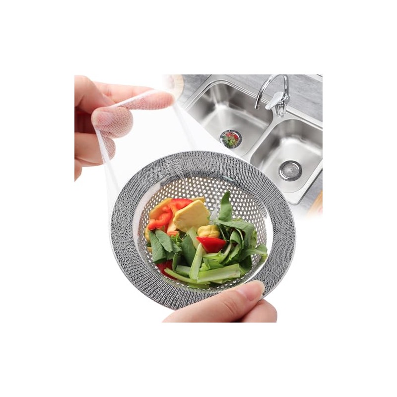 300 PCS Kitchen Sink Strainer Mesh Bag, Small Disposable Mesh