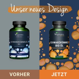 Organic Black Cumin Oil Capsules | 1000 mg Cold-Pressed Egyptian Oil | 55% Linoleic Acid + 1.5% Thymoquinone | Vegan | Lab-Tested | Made in Germany