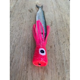 Chugger Head Offshore Trolling - 4.5 inch Marlin, Dorado, Tuna Soft Fishing Lure (Pink)