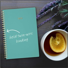 Cambridge Planificador semanal y mensual 2019, 5 x 8 pulgadas, pequeño, barra de color, verde azulado (1123-200-47)