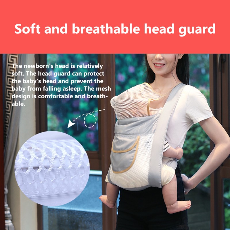 Summer Breathable Baby Carrier 3D Mesh Adjustable Baby Carrier Wrap