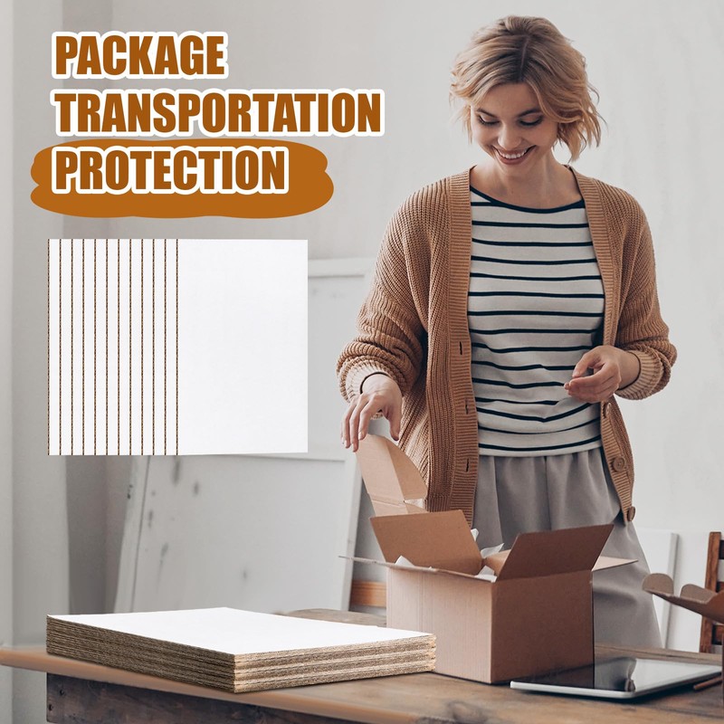 Feifeiya 15 Pack Corrugated Cardboard Sheets 24 x 36 Inch