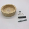 Canopy Distribution Box Oak Wood with Accessories Diameter 85 x