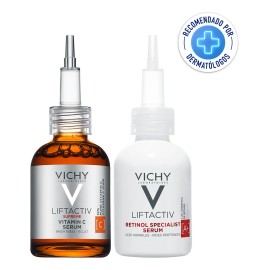 Kit Vichy Liftactiv Anti-edad Día y Noche Vitamina C + Retinol 2-piezas | Envío Gratis