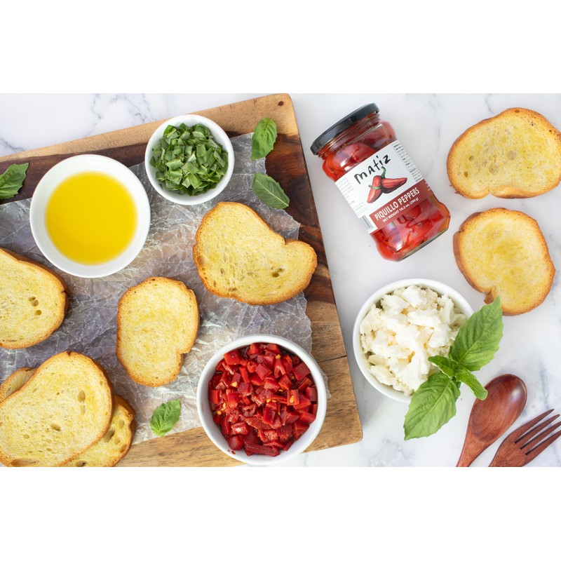 Matiz Piquillo Peppers | 10.2 oz Jar | Whole Sweet